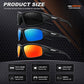 3PACK Polarized Sports Sunglasses for Men Driving Golf Fishing Running Sun Glasses UV400 Protection