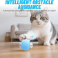 Interactive Cat Toy Ball for Indoor Cats with Mesh Tail & Foils, Automatic Rolling Three Modes Agile Moving Cat Ball to Keep Them Busy Rechargeable, Blue