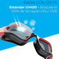 AqtivAqua Swimming Goggles, DX Wide View Swim Goggles for Adult Men Women, Anti Fog No Leaking