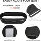 GUZACK Slim Running Belt for Phone 6.8'', Ultra Light Running Belts for Women/Men, Zipper Waterproof Running Waist Pack, Reflective Running Fanny Pack With 3 Separate pouch