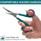 Professional Dog and Cat Grooming Scissors, Pet Grooming Shears, Sharp Stainless Steel Blade With Round Tips - Safety Fur Trimming for Dogs, Cats (Set of 2)