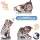 Skylety 8 Pieces Cat Pom Poms Ball with Catnip Soft Cat Balls Toy Large Plush Fuzzy Artificial Balls Faux Fur Patch Puff 2 Inches for Kitten Pet Interactive Chasing Playing Exercising Indoor