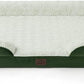 Bedsure Orthopedic Dog Beds Large Sized Dog - Washable Large Dog Cat Bed Waterproof, Comfort Dogs Couch Sofa with Washable Removable Cover, Pet Bed with Nonskid Bottom, Plush-Green, 35"