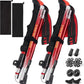 Trekking Poles Lightweight Collapsible Hiking Poles Folding Aluminum Walking Sticks 2 Pack Walking Sticks for Hiking