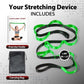 Stretching Strap with 10 Loops-Yoga Strap for Physical Therapy,Home Workout,Pilate & Flexibility Training,Non Elastic Exercise Stretch Band for Hamstring,Leg Stretcher Belt,Flexibility Fascia