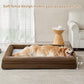 WNPETHOME XXXL Big Dog Bed, Washable Dog Couch with Removable Waterproof Cover, Orthopedic Large Pet Sofa Bed with Bolster Sides for Sleeping