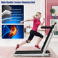 GYMAX Walking Pad, 2.25HP Dual Display Foldable Treadmill for Home with Remote/Smart App Control, Portable Compact Treadmill for Office Under Desk, Folding Running Machine for Small Spaces