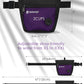 Gobeigo Dog Treat Pouch and Training Clicker, Upgrade Two Magnetic Closure to Prevent Spills, 2 Cup Treat Bag with Poop Bag Dispenser, Metal Clip Waist Belt Fanny Pack for Pet Walk (Black/Purple)