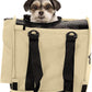 SturdiBag Pro 2.0 Pet Travel Carrier for Cats and Dogs | Soft Sided Pet Carrier Bag with Safety Clips and Seatbelt Straps for Airplane or Car Travel | Cube, Bone