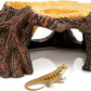 Reptile Hide Cave, Naturalistic Terrarium Décor, Safe Hideout for Ball Pythons, Bearded Dragons, Leopard Geckos