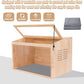 Wooden Hamster Cage,24" Lx16 Wx16 H,Animal Cabinet for Dwarf Syrian Hamsters Degus, Hamster Habitat with Openable Top and Large Acrylic Sheets.