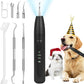 Dog Tooth Brushing Kit,Dogs Teeth Cleaning Kit with Light,3 Modes Doggie Plaque and Tartar Remover for Teeth,Low Noise Dog Teeth Cleaner and Dental Care, Black1