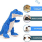 DODODOLA Dog Toys Dinosaur Dog Toy Blue Stuffed Animals Chew Toy Plush Squeaky Dog Birthday Toys for Small Large Big Dogs