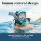Seaview 180 V3 Full Face Snorkel Mask Adult- The V3 is The Perfect Snorkeling Gear for Adults- Snorkel Mask with 180 Panoramic Viewing and Up to 600% Easier Breathing- Patented Flowtech Air Intake