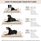 WNPETHOME Orthopedic XXL Dog Beds Large Sized Dog, Waterproof Extra Large Dogs Bed with Removable Washable Cover, Multi-Needle Quilting Dogs Crate Bed