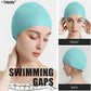 Tripsky Silicone Swim Cap,Comfortable Bathing Cap Ideal for Curly Short Medium Long Hair, Swimming Cap for Women and Men, Shower Caps Keep Hairstyle Unchanged…
