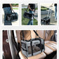 Cat Dog Carrier with Wheels Airline Approved Rolling Pet Carrier with Telescopic Handle, Shoulder Strap and Pet Bowl, Grey