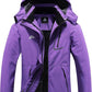MOERDENG Women's Waterproof Ski Jacket Warm Winter Coat Outdoor Windbreaker Hiking Snowboarding Jacket