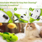 Interactive Cat Toys for Indoor Cats - Automatic Moving Cat Chase Toy for Bored Indoor Adult Cats - 360° Random Movement, Tail Wagging & Catnip Stimulation - Electric Croc(Long Plush)