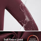 baleaf Women's Fleece Lined Leggings Waterproof Winter Hiking Pants Thermal Running Tights Zipper Pockets High Waisted