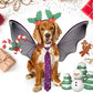 PET SHOW 10pcs Pack Christmas Big Dog Ties Neckties for Large Breed Dogs XL Adjustable Holiday Grooming Accessories Neck Ties Bowties Girl Boy Festival Costumes Photography Party Gift Favor