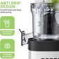 AMZCHEF Cold Press Juicer, Juicer Machines - 3.1" Large Feed Chute for Whole Fruits & Vegetables, Stainless Steel Slow Masticating Juicer Easy to Clean, Large Auger, Double Strainers, Silver