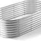 Land Guard Galvanized Planter Raised Beds, 631.99ft Keyhole Raised Garden Bed