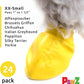 PawZ Rubber Dog Boots for Paws up to 1 1/2", 24 Total (2 Packs of 12) - All-Weather Dog Booties for Hot Pavement, Snow, Mud, and Rain - Waterproof, Anti Slip Dog Socks - XX-Small, Yellow
