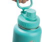 Takeya Actives Water Bottle with Spout Lid - Bottle with Double Stainless Steel Insulation - Dishwasher Safe & BPA-Free - Bottle with Spout Lid & Removable Bumper - 40 oz, Teal