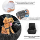 Dog Car Seat for Small Medium Dogs Up to 40lbs, Detachable Washable Soft Pet Booster Travel Bed for Front & Black Seat with Safety Leash Belt
