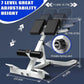 Roman Chair,Back Extension Bench,Multi Functional Ab Bench, Hyperextension Bench Abdominal Exercise, Leg Strength Trainer Home Men Women Full Body