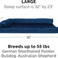 Furhaven Cooling Gel Dog Bed for Large/Medium Dogs w/ Removable Bolsters & Washable Cover, For Dogs Up to 55 lbs - Plush & Velvet L Shaped Chaise - Deep Sapphire, Large