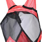 Harrison Howard Pro Luminous Horse Half Face Fly Mask Large Eye Space with Ears UV Protection for Horse Coral Orange M