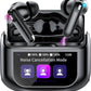 Wireless Earbuds, Bluetooth 5.4 Headphones with Multifunctional Touch Screen, 48H Bass Stereo Ear Buds with ANC/ENC Noise Cancelling/Transparency Mode, IPX7 Earphones with 5 EQ Modes for iOS Android