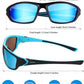 Frienda 6 Pack Polarized Sport Sunglasses for Men Multipack Fit over Glasses Pack Lot Set Men's Sport Fishing Eyeglasses
