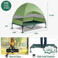 Upgraded Elevated Dog Bed with Canopy, Portable Raised Outdoor Dog Bed with Stable Anti-Slip Feet, Wider Shade Pet Bed Cot, Raised Dog Beds for Large Pets Camping, Indoor & Outdoor Use