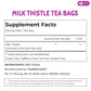 FreshDrinkUS, Premium 135 Milk Thistle Tea Bags, 100% Natural & Pure from Milk Thistle Seeds. Milk Thistle Seed Herbal Tea. Made with Natural Material Tea Bags. No Sugar, No Caffeine, No Gluten, Vegan.