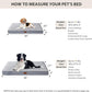 WNPETHOME Orthopedic Dog Bed Medium Size Dog, Waterproof Medium Dogs Bed with Removable Washable Cover, Multi-Needle Quilting Dogs Crate Bed