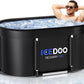 New Upgrade XL 139-Gallon Oval Ice Bath Tub - 6 Layered Portable Bathtub, Drop-In Bathtubs Foldable with Cover Cold Plunge Tub for Athletes, Home Gym, Outdoor Recovery Use.