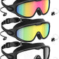 NSSIW Goggles Swimming Adult Swim-Goggles: Wide View with UV400 Protection Anti Fog No Leak for Men and Women 3 Pack