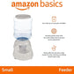Amazon Basics Gravity Pet Food Feeder for Dogs and Cats, Small, 6-Pound Capacity, Gray