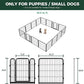 FXW Homeplus Unleashed Indoor Dog Playpen - Stress-Free and Safe Play, Heavy Duty 24 Inch 16 Wire Panels Dog Pen for Puppy and Small Dogs, Black│Patented