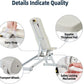 DHT Adjustable Weight Bench for Full Body Workout, Heavy Duty Foldable Bench Press for Home Gym Strength Training, Incline Decline Flat Utility Workout Bench with Fast Adjustment