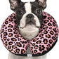CuteBone Inflatable Dog Cone with Removable Soft Fleece Covers for Small/Medium/Large Dogs and Cats Neck Donut Collar After Surgery GWB10L