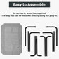 Elevated Dog Bed for Outdoor, Large Raised Dogs Cot for Training, Cooling Pet Beds with Washable Mesh, Indestructible Lifted Platform for Outside Camping, 41 inch Grey
