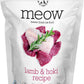 Meow Lamb & Hoki Freeze Dried Raw Cat Food, Mixer, or Topper, or Treat - High Protein, Natural, Limited Ingredient Recipe 9.9 oz
