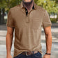 Men's Casual Polo Shirts Classic Button Basic Short Sleeve Shirt Solid Color Cotton Tees Golf Stylish Tops