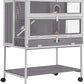 Guinea Pig Cage Hamster Cage All-Around Metal Frame Rat House on Wheels,Small Animal Cage with Deeper Tray