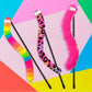 3 Pack Cat Wand Toy, Rainbow Cat Feather Toys with Bells, Teaser Wand with Soft Furry Tail, Interactive Toys for Indoor Cats & Kitten & Kitty