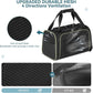PETSFIT Large Cat Carrier, Dog Carrier up to 25Lbs, Pet Privacy Protection Travel Pet Carrier for Medium and Large Cats, Small Dogs, Puppies (Large, Black)